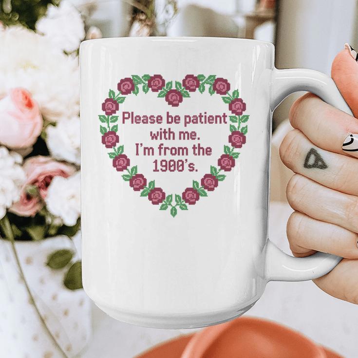 Please Be Patient With Me I'm From The 1900S Vintage Floral Premium Tri-Blend Graphic Print Coffee Mug