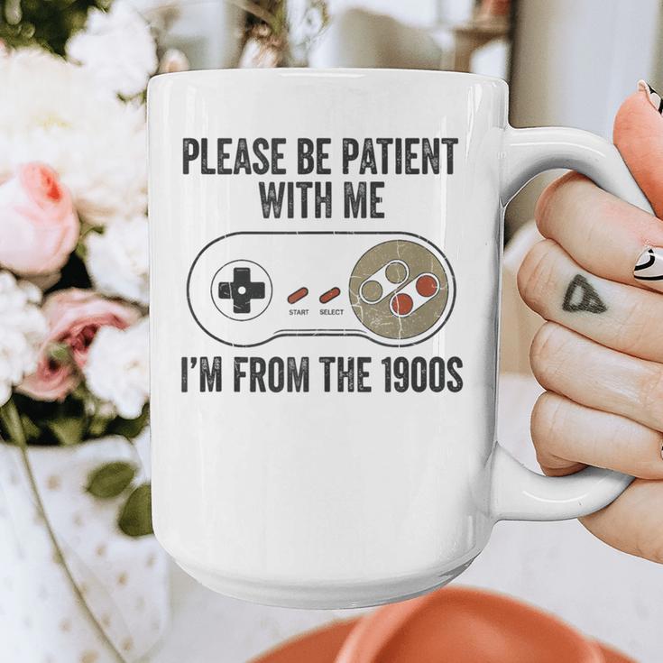 Please Be Patient With Me I'm From The 1900s Vintage Gamer Graphic Print Coffee Mug Please Be Patient With Me I'm From The 1900s Vintage Gamer Graphic Print Coffee Mug