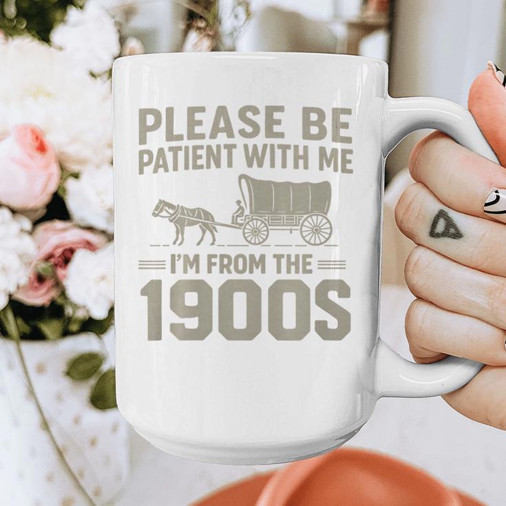 Please Be Patient I'm From The 1900s Vintage Over The Hill Premium Tri-Blend Graphic Print Coffee Mug