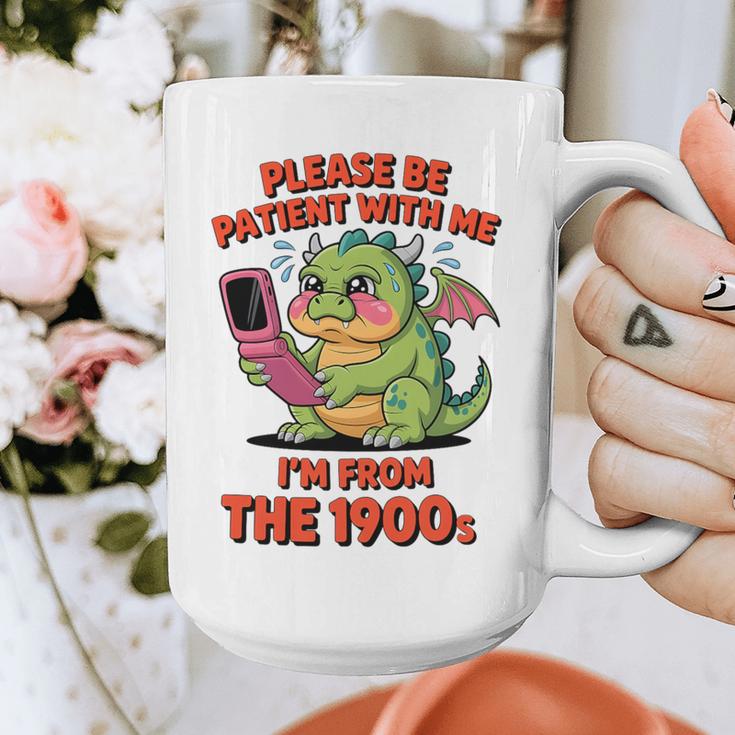 Please Be Patient I'm From The 1900s Vintage Men Women Premium Tri-Blend Graphic Print Coffee Mug