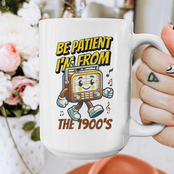 Please Be Patient With Me I'm From The 1900s Vintage Radio Graphic Print Coffee Mug Please Be Patient With Me I'm From The 1900s Vintage Radio Graphic Print Coffee Mug
