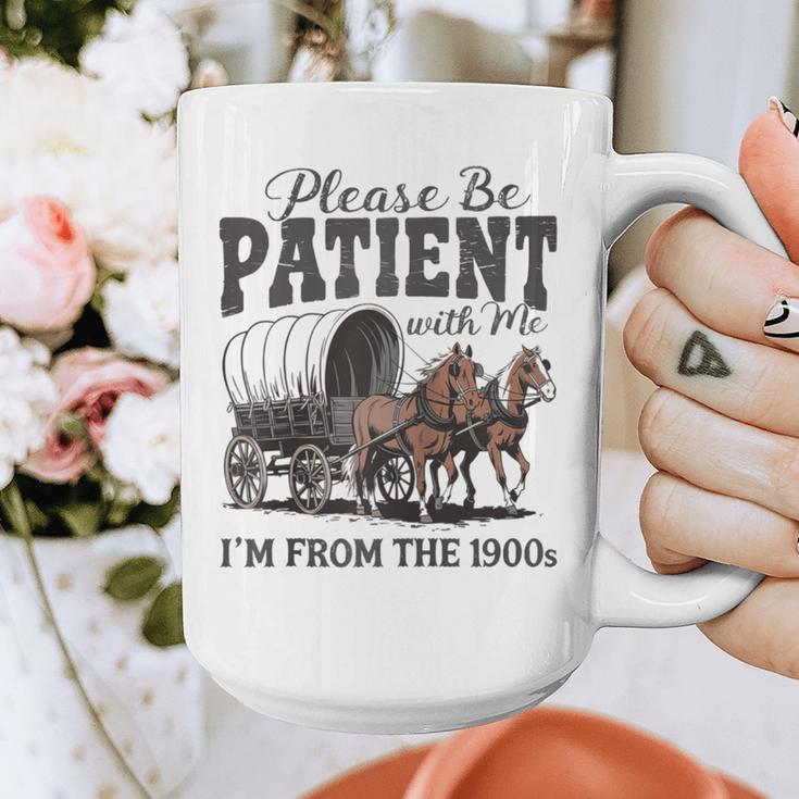 Please Be Patient With Me I'm From The 1900s Vintage Raglan Baseball Tee Graphic Print Coffee Mug Please Be Patient With Me I'm From The 1900s Vintage Raglan Baseball Tee Graphic Print Coffee Mug