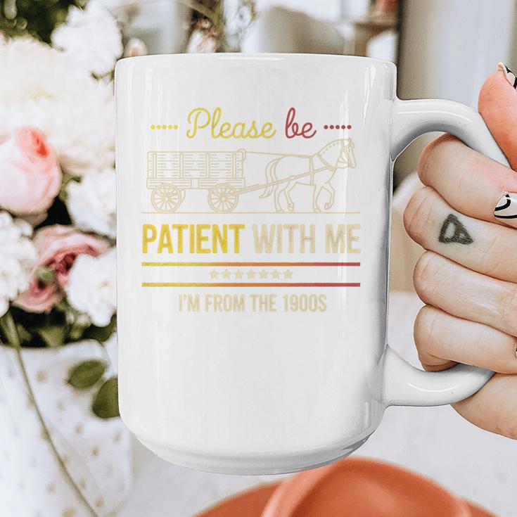 Please Be Patient With Me I'm From The 1900s Vintage Sarcasm Premium Graphic Print Coffee Mug