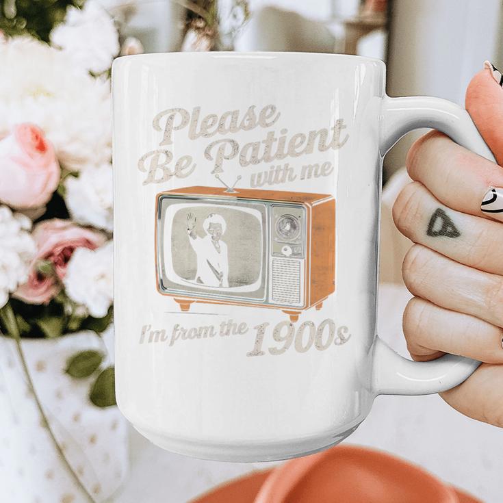 Please Be Patient With Me I'm From The 1900s Vintage TV Premium Graphic Print Coffee Mug