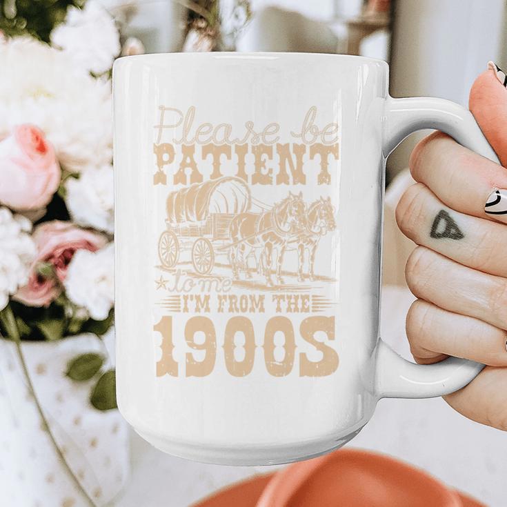 Please Be Patient To Me I'm From The 1900s Wild West Vintage Premium Graphic Print Coffee Mug