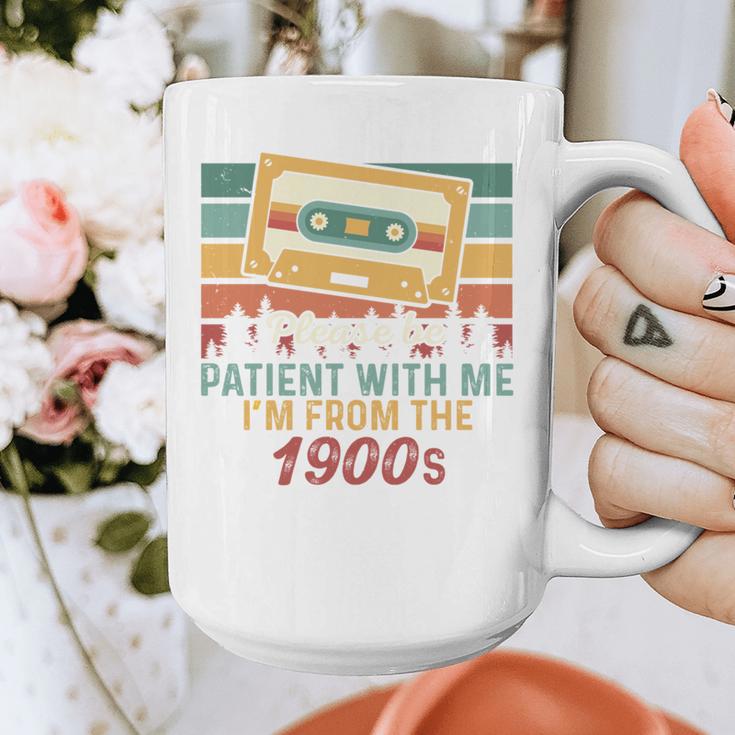 Please Be Patient-With Me I'm From The 1900s Retro Music Graphic Print Coffee Mug
