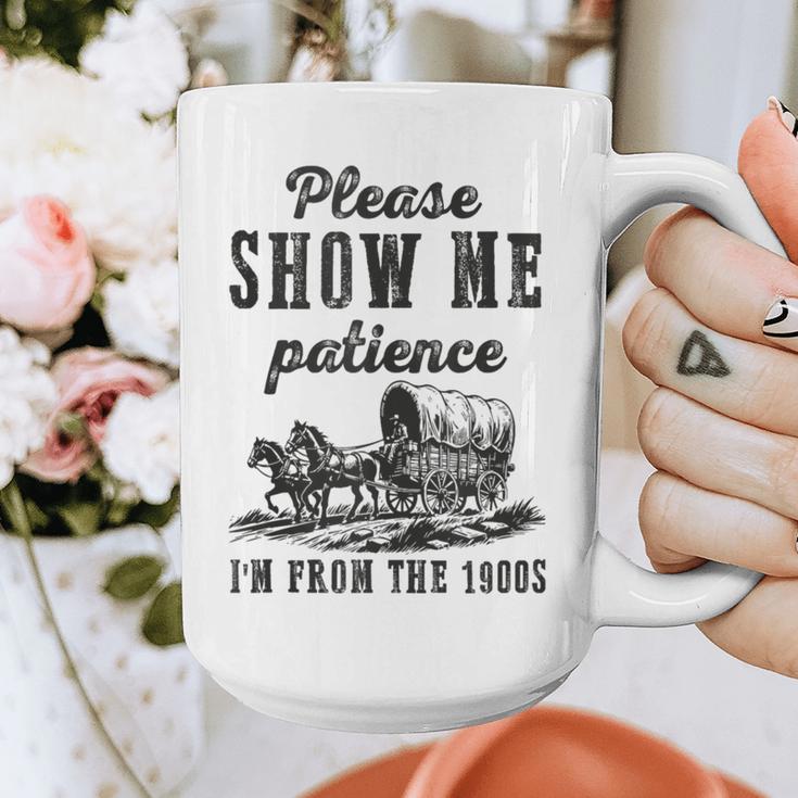 Please Show Me Patience I'm From The 1900s Vintage Horse Graphic Print Coffee Mug Please Show Me Patience I'm From The 1900s Vintage Horse Graphic Print Coffee Mug