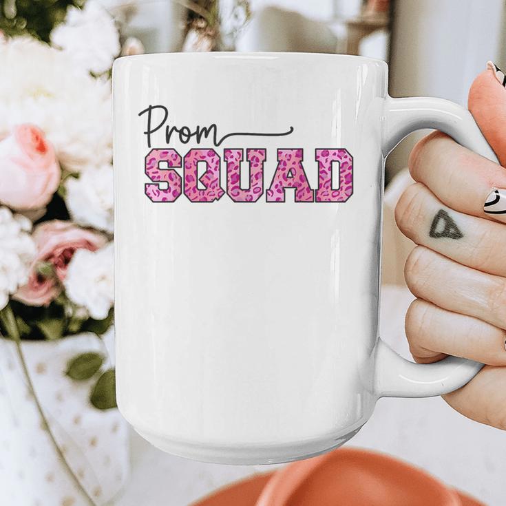 Prom Squad Prom Graduation Class Of 2024 Leopard Matching Graphic Print Coffee Mug