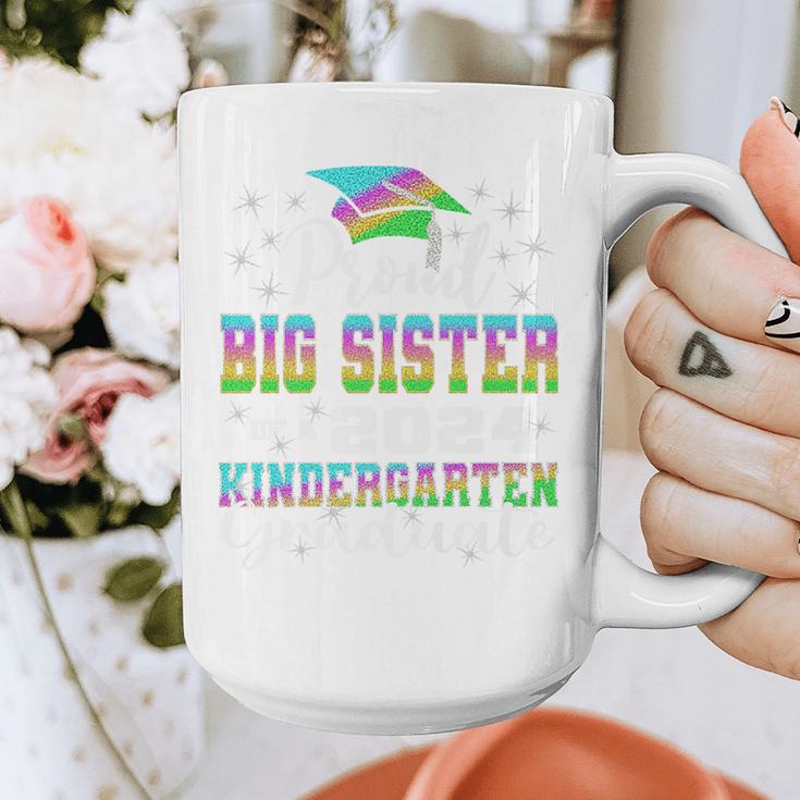 Proud Big Sister Of Kindergarten Graduate 2024 Graduation Premium Graphic Print Coffee Mug