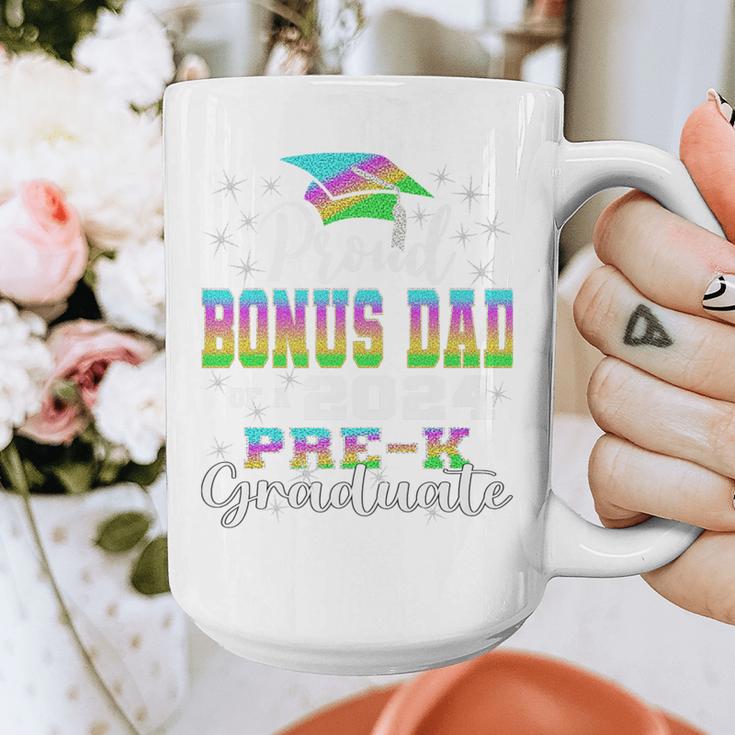 Proud Bonus Dad Of PreK School Graduate 2024 Graduation Premium Graphic Print Coffee Mug