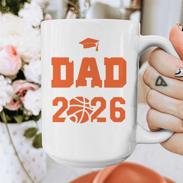 Proud Dad Of A 2026 Senior Basketball Graduation Family Graphic Print Coffee Mug
