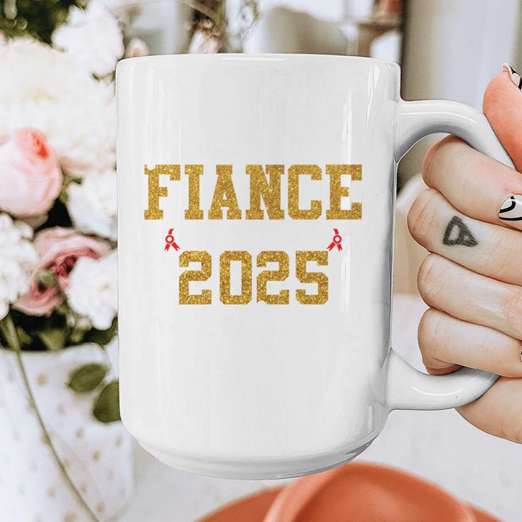 Proud Fiance Of A 2025 Graduate Fiance Graduation 2025 Senio Graphic Print Coffee Mug