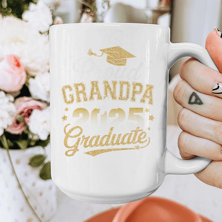 Proud Grandpa Of a Class Of 2025 Graduate Senior Graduation Premium Graphic Print Coffee Mug