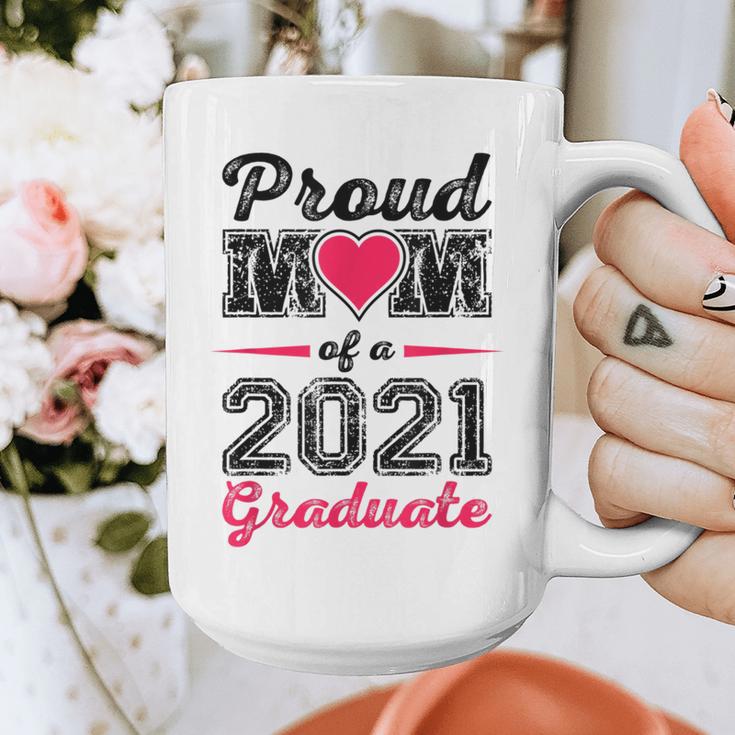 Proud Mom Of A 2021 Graduate Senior Graduation Graphic Print Coffee Mug