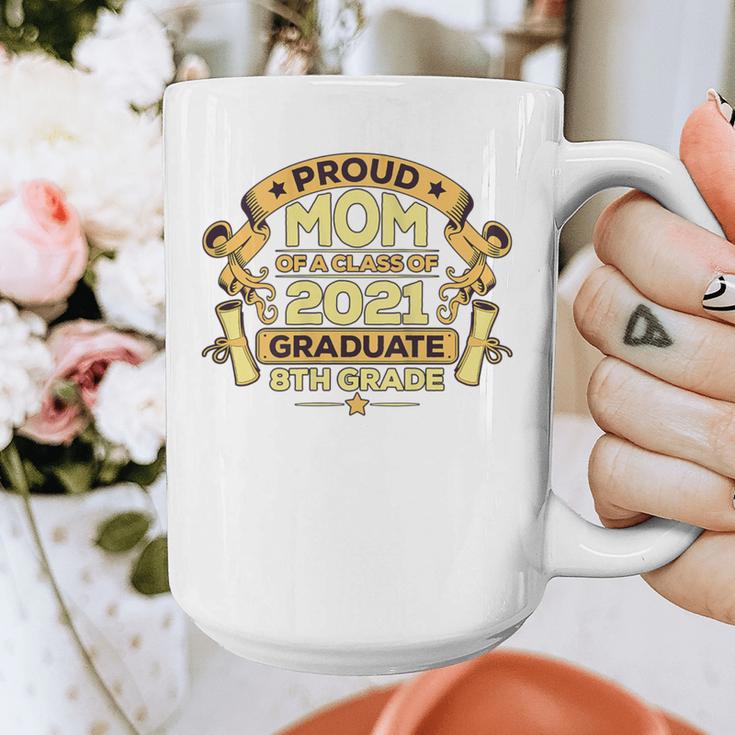 Proud Mom Graduation Of 8th Grade Graduate Graphic Print Coffee Mug