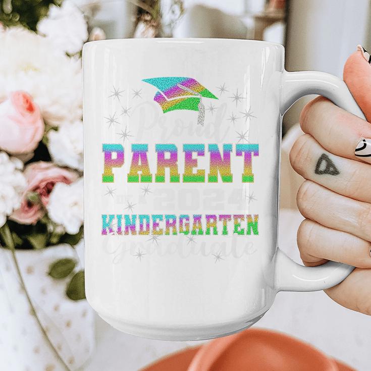 Proud Parent Of Kindergarten Graduate 2024 Graduation Parent Premium Graphic Print Coffee Mug