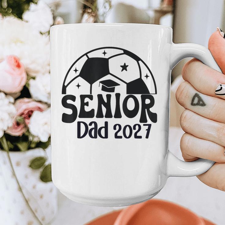 Proud Senior Dad Soccer Class Of 2027 Graduation Graduate Graphic Print Coffee Mug