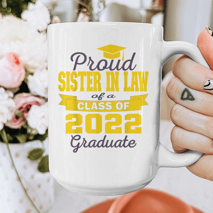 Proud Sister In Law Of 2022 Graduate Class 2022 Graduation Graphic Print Coffee Mug