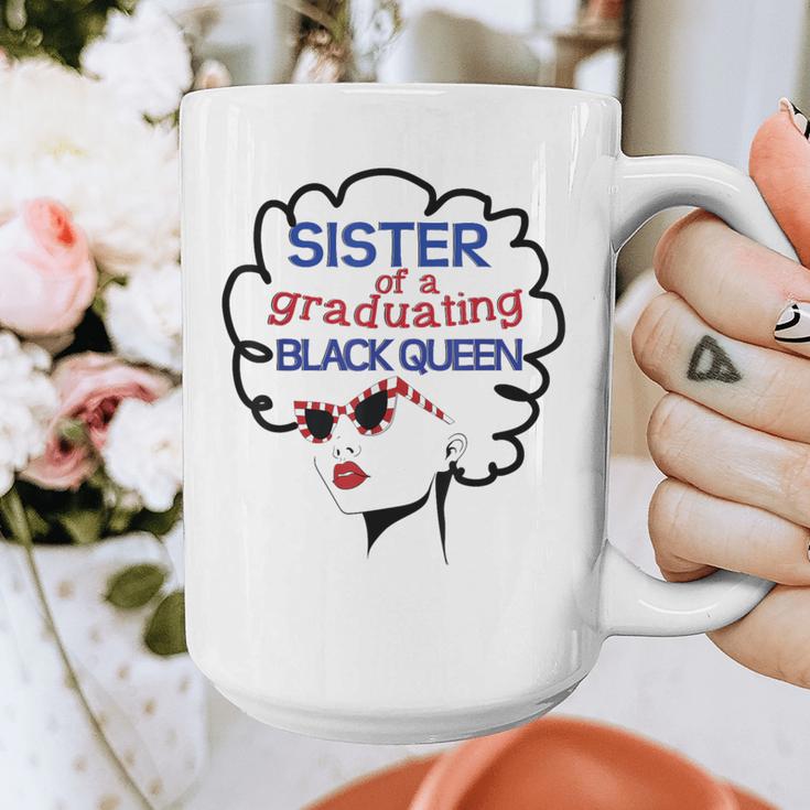 Proud Sister Queen Graduation Shirt African American Graphic Print Coffee Mug