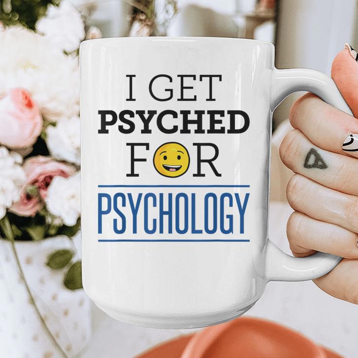 I Get Psyched For Psychology Psychologist Graduation Graphic Print Coffee Mug