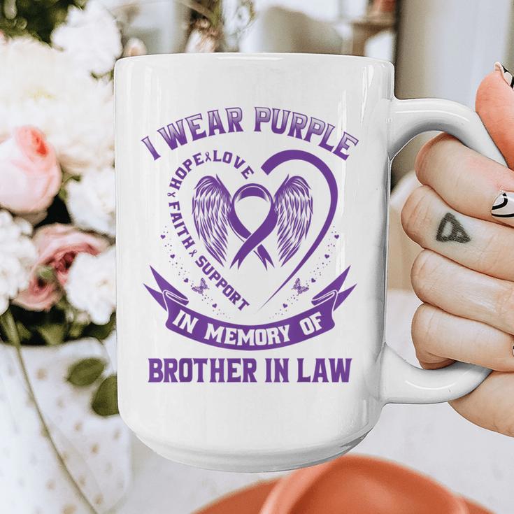 Purple In Memory Of My Brother In Law Alzheimers Awareness Graphic Print Coffee Mug