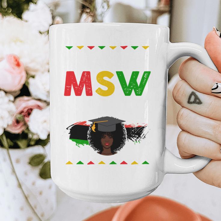 Queen MSW Social Work Grads Masters Graduation Graphic Print Coffee Mug