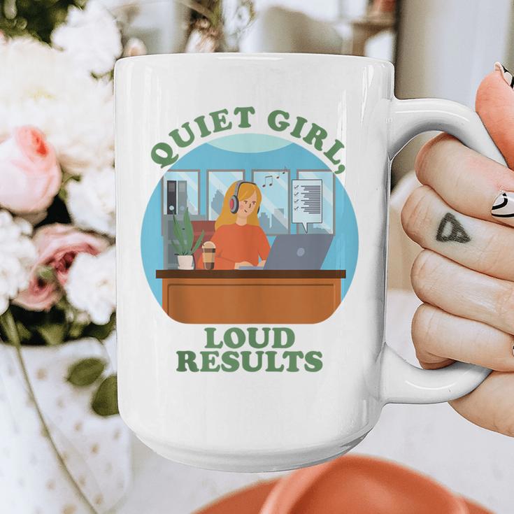 Quiet Girl Loud Results Introvert Office Staff Secretary Graphic Print Coffee Mug Quiet Girl Loud Results Introvert Office Staff Secretary Graphic Print Coffee Mug