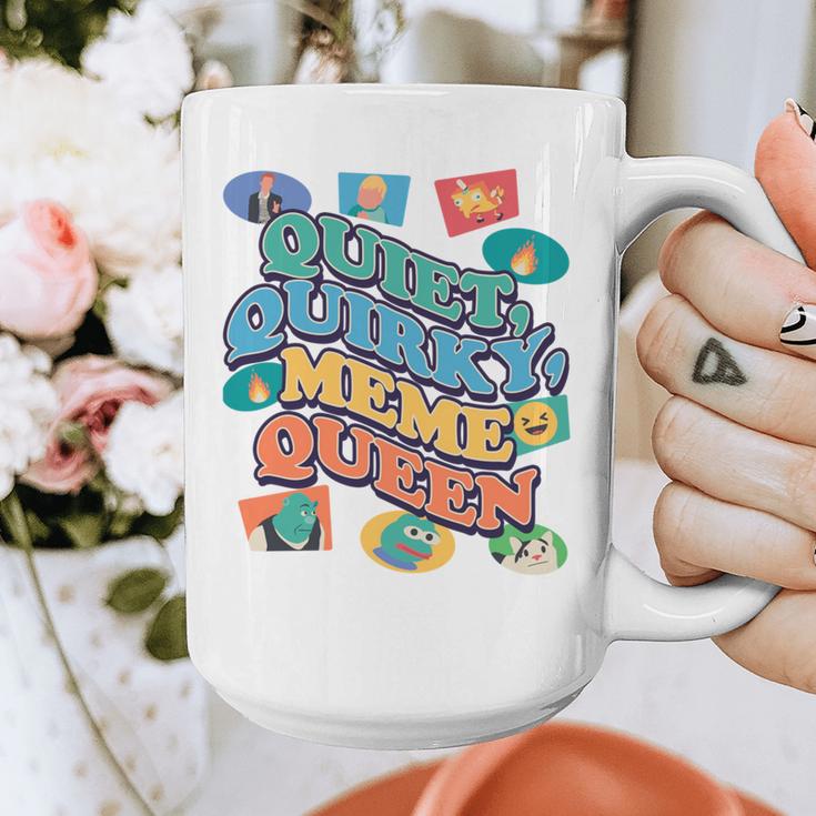Quiet Quirky Meme Queen Introvert Anti People Meme Lovers Graphic Print Coffee Mug Quiet Quirky Meme Queen Introvert Anti People Meme Lovers Graphic Print Coffee Mug