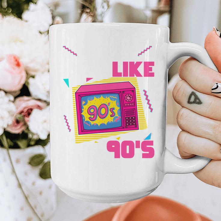 Rad Just Like The 90s 90s Aesthetic Nostalgia 1990s Retro Graphic Print Coffee Mug