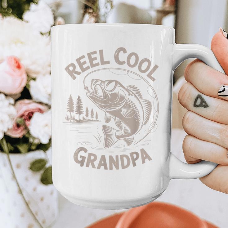 Reel Cool Great Grandpa Step Dad Fishing Father Day Graphic Print Coffee Mug Reel Cool Great Grandpa Step Dad Fishing Father Day Graphic Print Coffee Mug