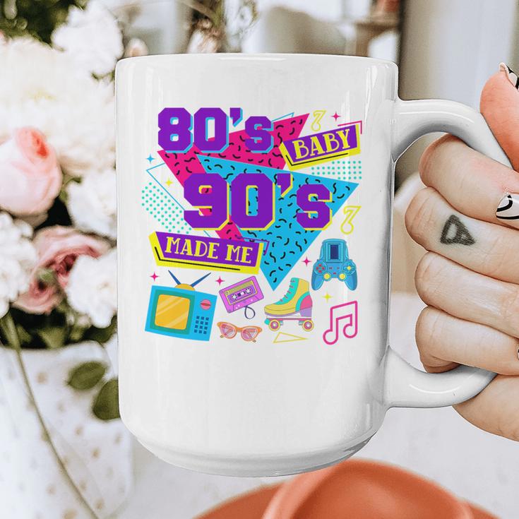 Retro 1980s 80's Baby 1990s 90's Made Me Nostalgia Birthday Premium Tri-Blend Graphic Print Coffee Mug