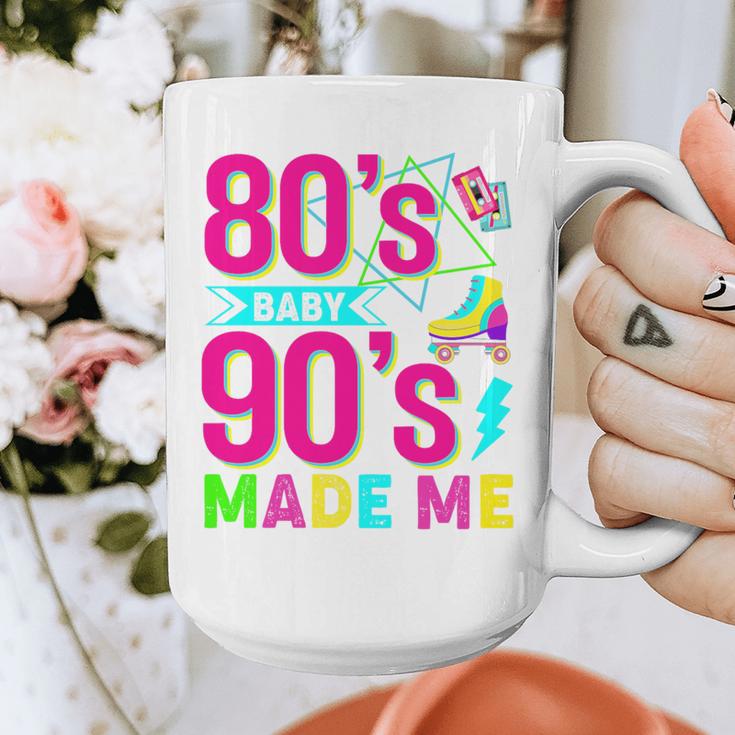 Retro 1980s 80's Baby 1990s 90's Made Me Nostalgia Vibes Premium Tri-Blend Graphic Print Coffee Mug