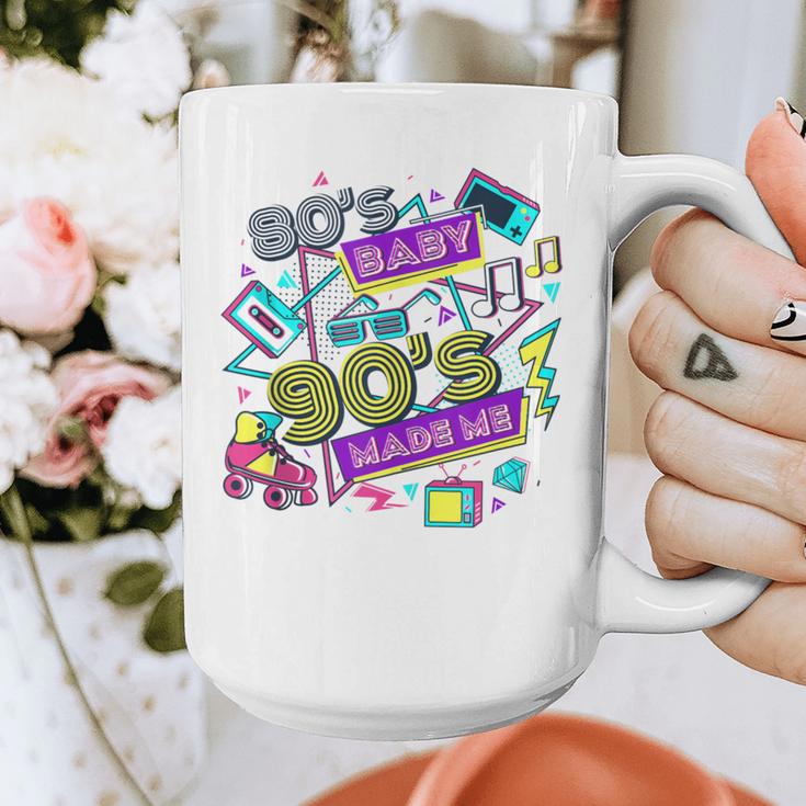Retro 1980s 80's Baby 1990s 90's Made Me Vaporwave Nostalgia Graphic Print Coffee Mug Retro 1980s 80's Baby 1990s 90's Made Me Vaporwave Nostalgia Graphic Print Coffee Mug