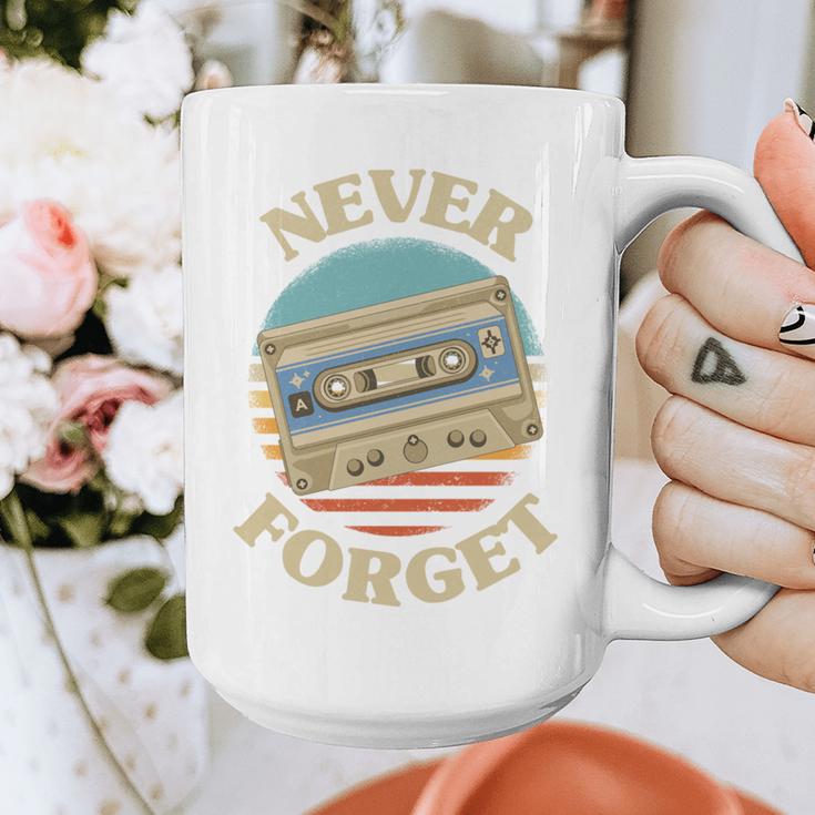 Retro Cassette Never Forget Nostalgia Vintage Graphic Print Coffee Mug Retro Cassette Never Forget Nostalgia Vintage Graphic Print Coffee Mug