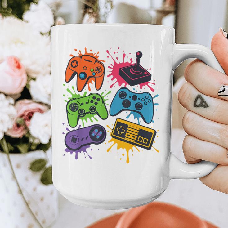 Retro Gamer Controller 80s 90s Video Game Arcade Nostalgia Graphic Print Coffee Mug