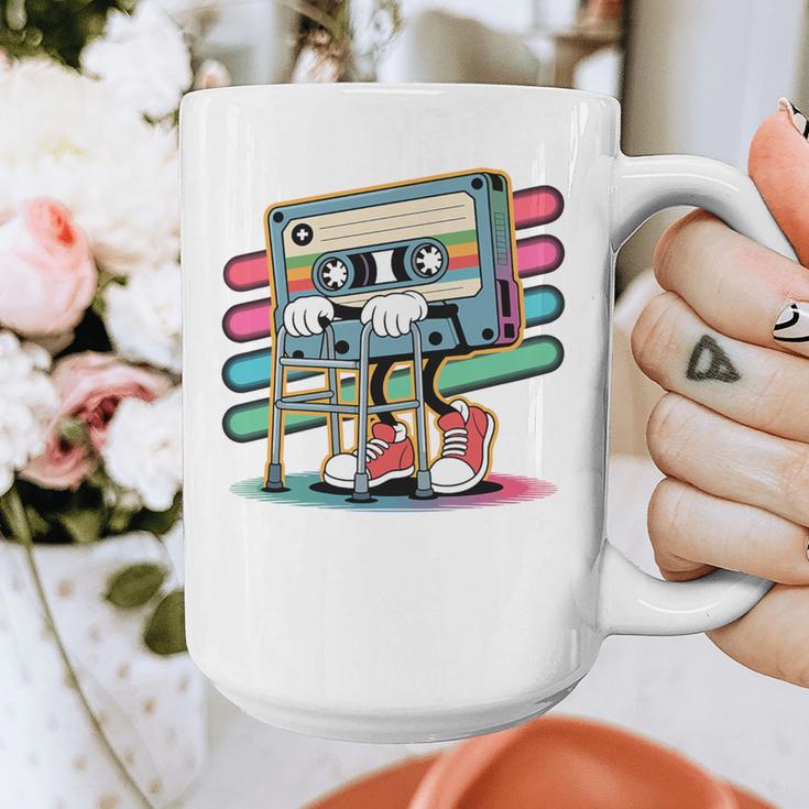 Retro Old Cassette Tape Cartoon With Walker Nostalgia Premium Tri-Blend Graphic Print Coffee Mug Retro Old Cassette Tape Cartoon With Walker Nostalgia Premium Tri-Blend Graphic Print Coffee Mug