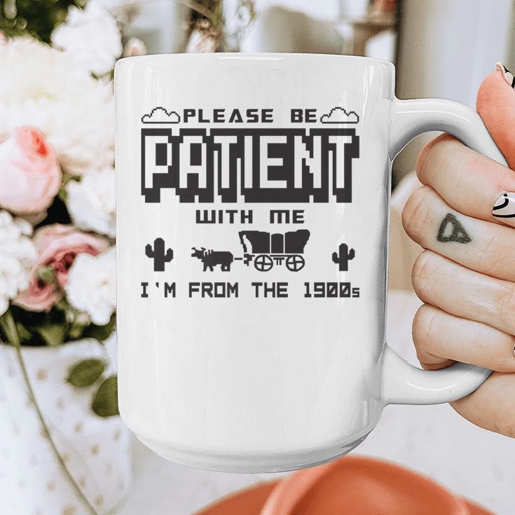 Retro Please Be Patient With Me I'm From The 1900s Premium Graphic Print Coffee Mug