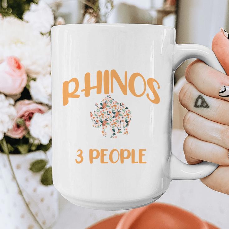 I Like Rhinos And Maybe 3 People Introvert Animal Graphic Print Coffee Mug