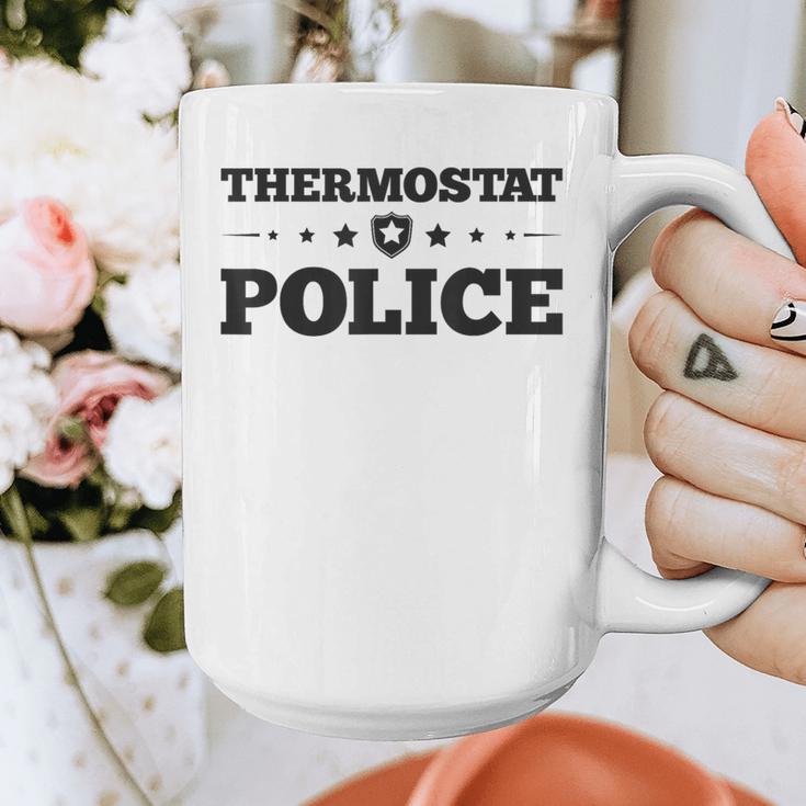 Thermostat Police Fun Dad Fathers Day Graphic Print Coffee Mug