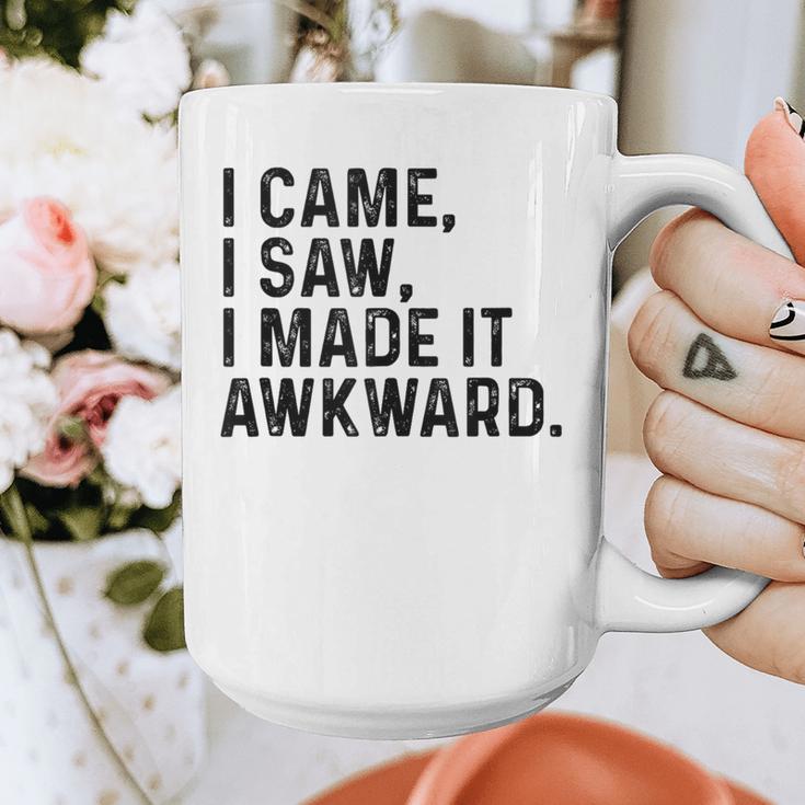 I Came I Saw I Made It Awkward Introvert Humor Quote Graphic Print Coffee Mug I Came I Saw I Made It Awkward Introvert Humor Quote Graphic Print Coffee Mug