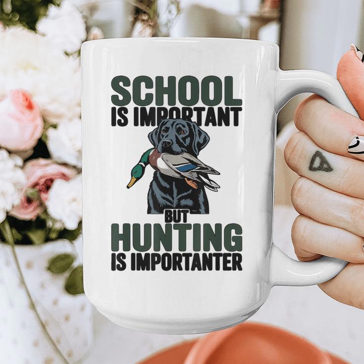 School Important But Hunting Is Importanter Dad Graphic Print Coffee Mug