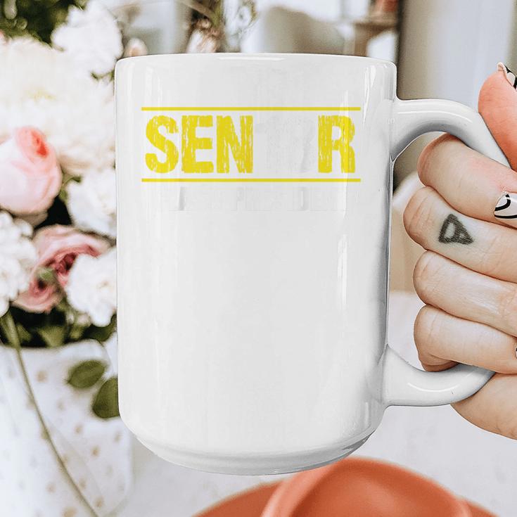 Senior 2018 Class President-School Colors Graduation Graphic Print Coffee Mug