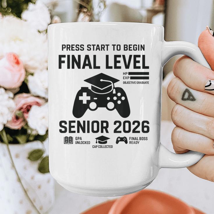 Senior 2026 Final Level Gamer Graduation 2026 Graphic Print Coffee Mug