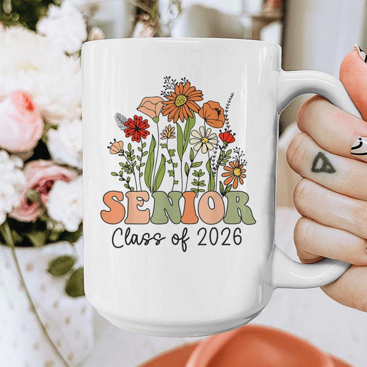 Senior 2026 Graduate Class Of 2026 Wildflowers Graduation Graphic Print Coffee Mug
