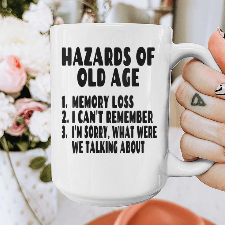 Senior Citizen Memory Loss Joke Hazards Of Old Age Graphic Print Coffee Mug Senior Citizen Memory Loss Joke Hazards Of Old Age Graphic Print Coffee Mug