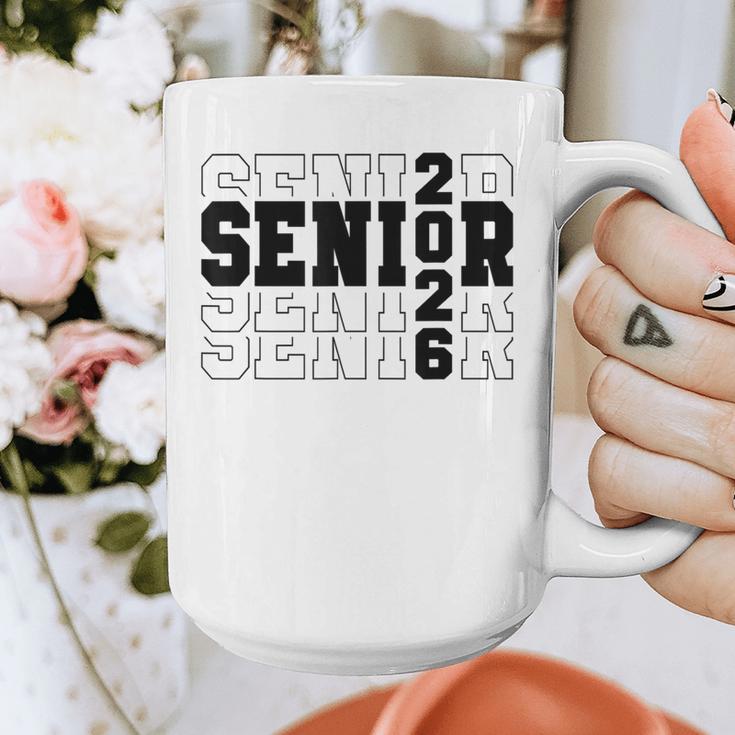 Senior Class Of 2026 Varsity Text Graduation Graphic Print Coffee Mug