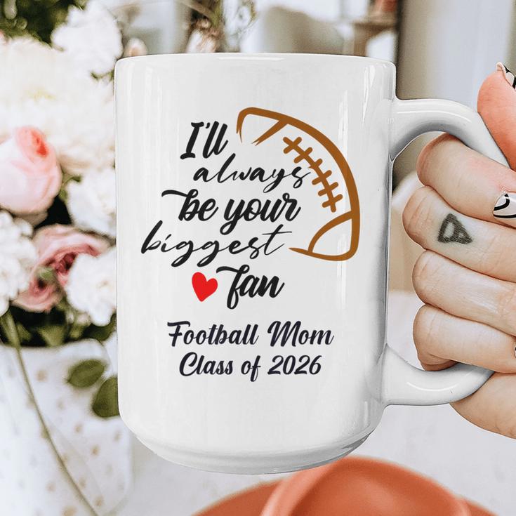 Senior Football Mom Class Of 2026 Graduation Graduate Graphic Print Coffee Mug