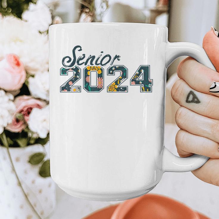 Senior Graduation Class Of 2024 Cute Senior 2024 Flowers Graphic Print Coffee Mug