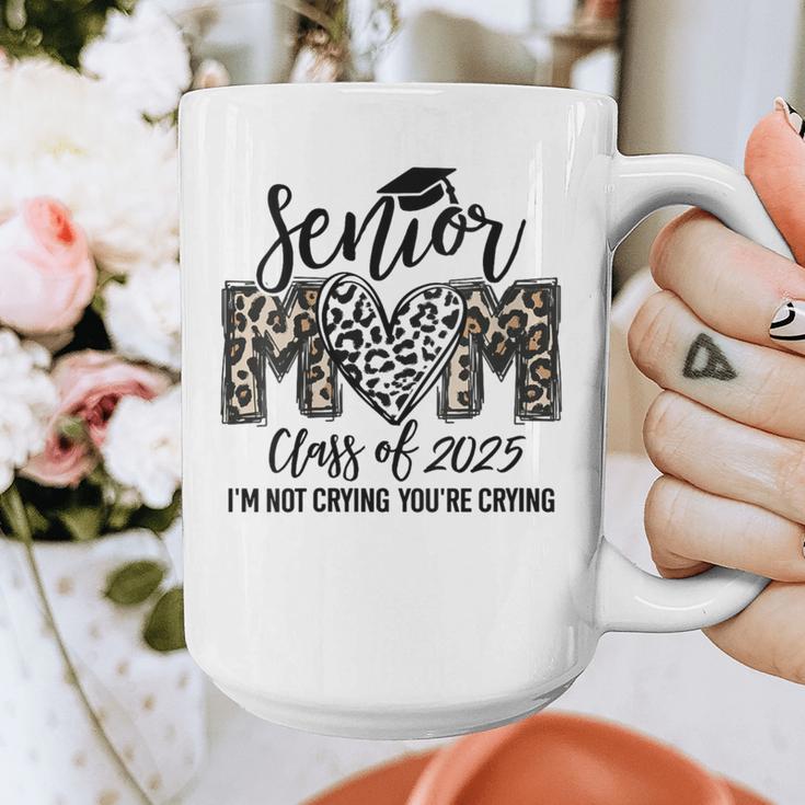 Senior Mom Class Of 2025 Senior Mama 2025 Leopard Graduation Graphic Print Coffee Mug