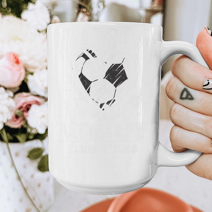 Senior Mommy Class Of 2026 Soccer Graduation Heart Premium Tri-Blend Graphic Print Coffee Mug